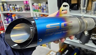 Nový  športový  ladený  Nerezový  univerzálny    moto výfuk - 6