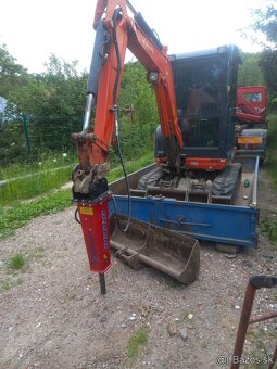 Minibager vykopove zemne prace kontajner kladivo - 6