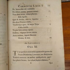 QUINTI HORATII FLACCI OPERA, ROK 1699 - 6