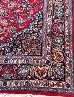 Absolútne nádherný obrovský perzský koberec Mašhad, 347x240 - 6