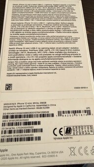Iphone 12 mini white ,256 GB - 6