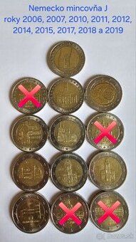 Obehové pamätné 2€ mince EÚ - 6