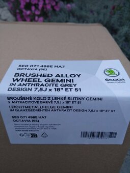 18" alu ŠKODA OCTAVIA RS GEMINI + zimné pneu. - 6