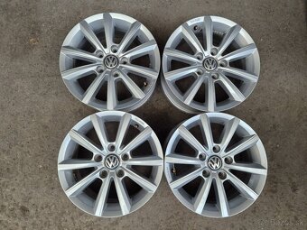 5x100 r15 ET43 x 6J elektróny originál VOLKSWAGEN - 6
