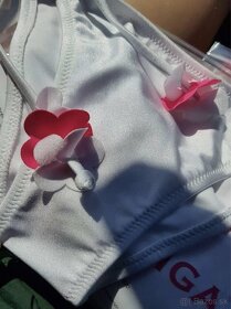 Relleciga 3D perleťové bielo ružové dámske plavky - 6