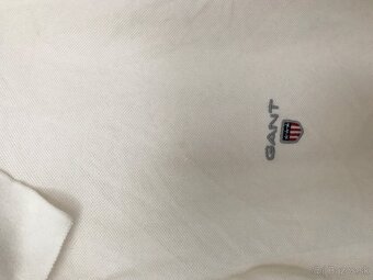 GANT originál white pánske polotricko XL - 6