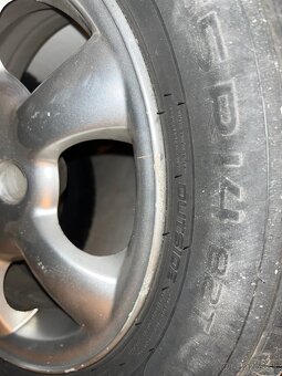 14" Hliníkové disky Peugeot, 4ks s letnými pneumatikami - 6