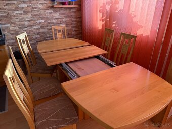 Rozkladaci jedalensky stol so stolickami - 6