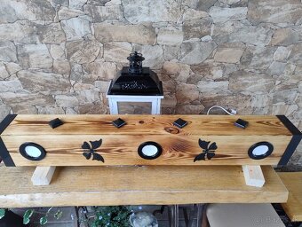 Lustre drevený hranol - 6