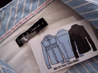 Solid Jeans nová pánska slim košeľa roll rukáv M-L - 6
