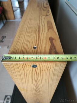 2x Drevenné závesné police z masívu - 6