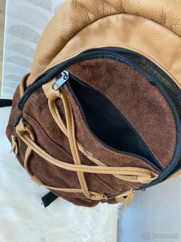 Handmade veľký kožený ruksak scandi - 6