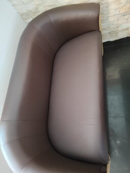 Hnedé dvojkreslo Mušla - 6