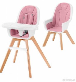Detská jedálenská stolička Kinderkraft 2 v 1 Tixi Pink - 6