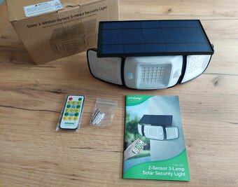 Vonkajšie solárne svietidlo INTELAMP 1200LM, 6000mAh - 6