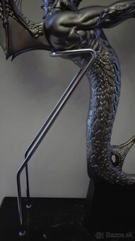 Fantasy - dekorativní předmět - sekera na stojánku - 46 cm - 6