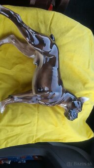 Afgánsky chrt-Keramos porcelán 100% stav, boxer - 6