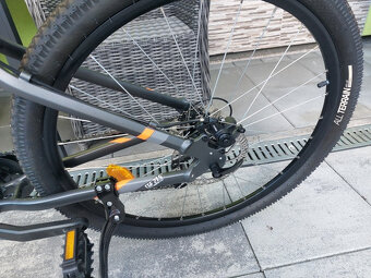 nový horský bicykel ST 120 27.5 sivo oranžový - 6