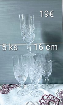 Poháre  - Zlatý Jano , krištáľovú - 6