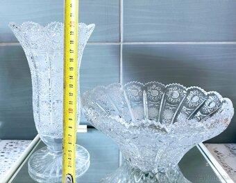 Krištáľ - misa , váza , poháre, - 6