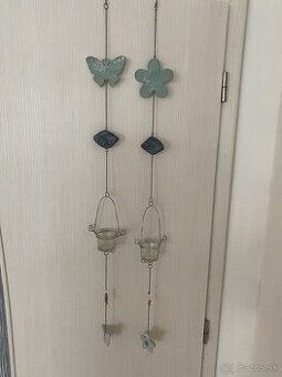 Závesné dekorácie na čajové sviečky - 6