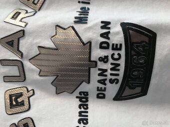 DSQUARED white pánske tricko XL made in italy - 6