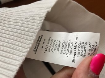 NOVÝ LANCOME originál lurexovy dámsky svetrik S/M - 6