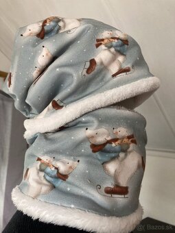 Detské čiapky- zateplené - 6