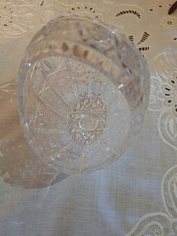 2 sklenene krištáľove košíky - 6