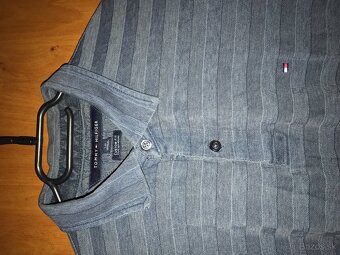 TOMMY HILFIGER originál jeans vzhľad pánske polotricko L/XL - 6