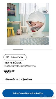 IKEA Otočné kreslo PS LOMSK - 6