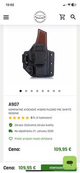 Predám IWB hybrid púzdro Ruger SP101 2,25” - 6