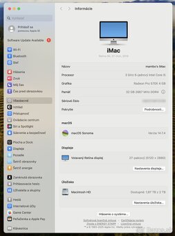 iMac 27” 2019 5K, 32 GB RAM, 2TB NVMe Flash SSD, klávesnica, - 6