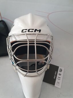 Brankarska maska poloprofi model CCM F9-biela L - 6