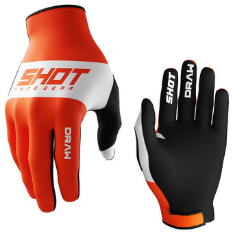 dres nohavice komplet set, oranžový čierny shot race - 6
