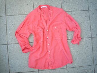 Krásna lososová blúzka ZARA -veľ. S - 6