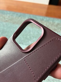 Mujjo Wallet case fullgrain leather iPhone 15 Pro Max - 6