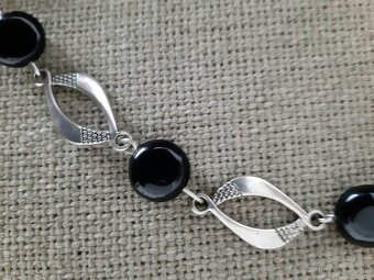 Náhrdelníky z polodrahokamov v štýle art déco -70 cm - 6