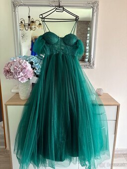 Zelené šaty 38/M - 6