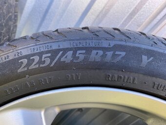 Letná sada VW Golf 4, Škoda Octavia 1, 5x100 R17 + pneu - 6