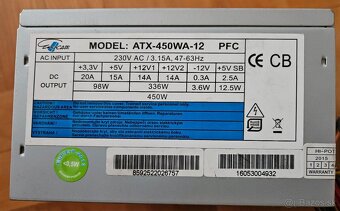 Počítač: i3 8100, ASRock H310M-HDV, 8GB RAM - 6