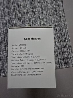 Detská pestúnka - Baby monitor s kamerou 720P - 6