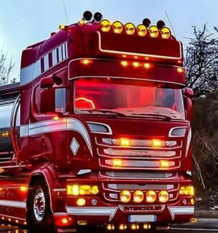 .Oranžové - LED bočné prídavné osvetlenie. - 6