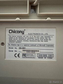 Chicony klávesnice KB-2961 (2 ks) + Delux K7005RF - 6