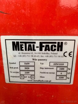 Predám krmný voz Metal-Fach 8m3 - 6