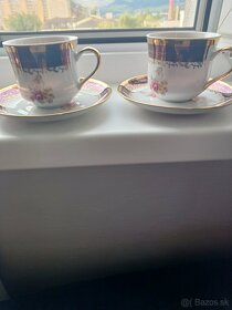 Porcelánová sada 6ks šálky a podšálky. - 6