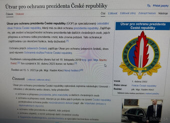Policie policejní nášivky útvaru pro ochranu prezidenta - 6