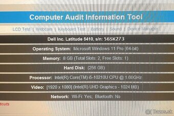 Dell Latitude 5410 8GB/256GB/Win11PRO - 6