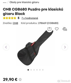 Klasická gitara s puzdrom - 6