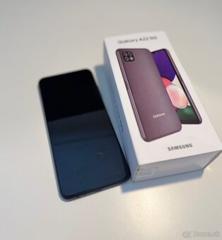Samsung Galaxy A22 5G v čiernej farbe, veľmi dobrý stav - 6